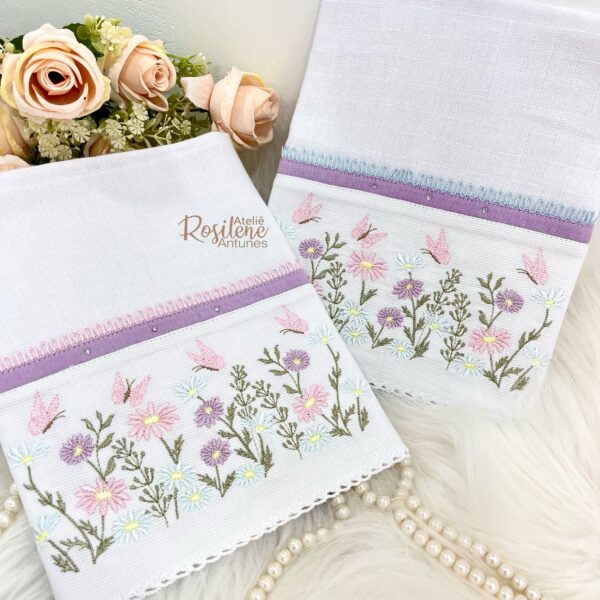 kit Fraldas 2 Boca luxo jardim margaridinhas