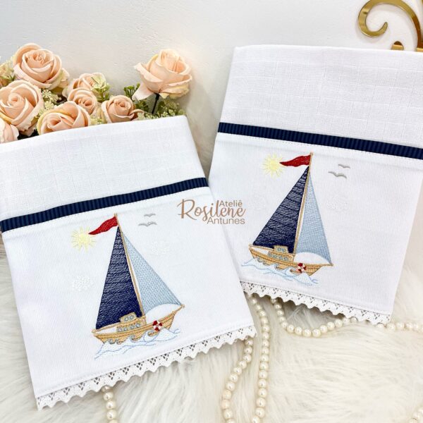 kit Fraldas 2 Boca luxo barquinho