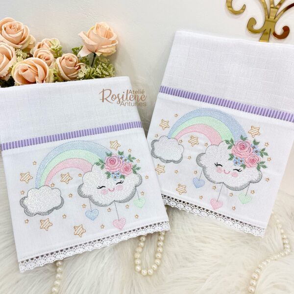 kit Fraldas 2 Boca luxo chuva amor