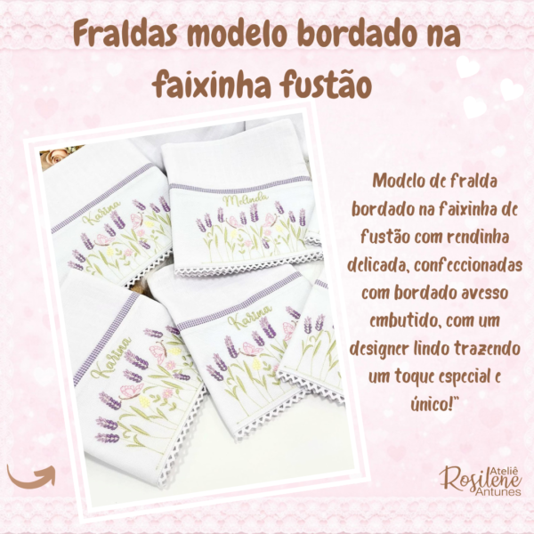 Fraldas na Faixa Tecido