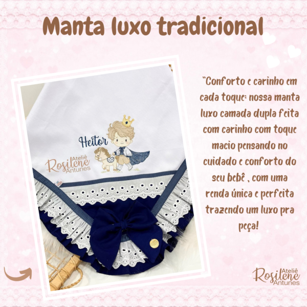Manta luxo Tradicional