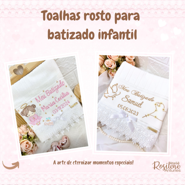 Toalha para batizado