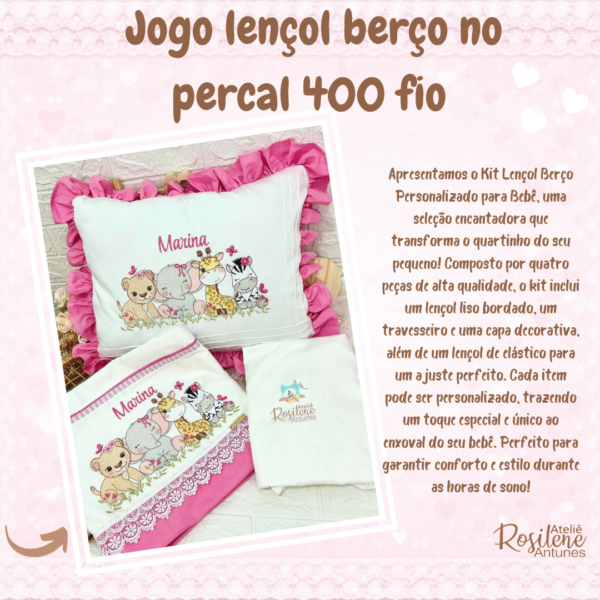 kit lençol personalizado