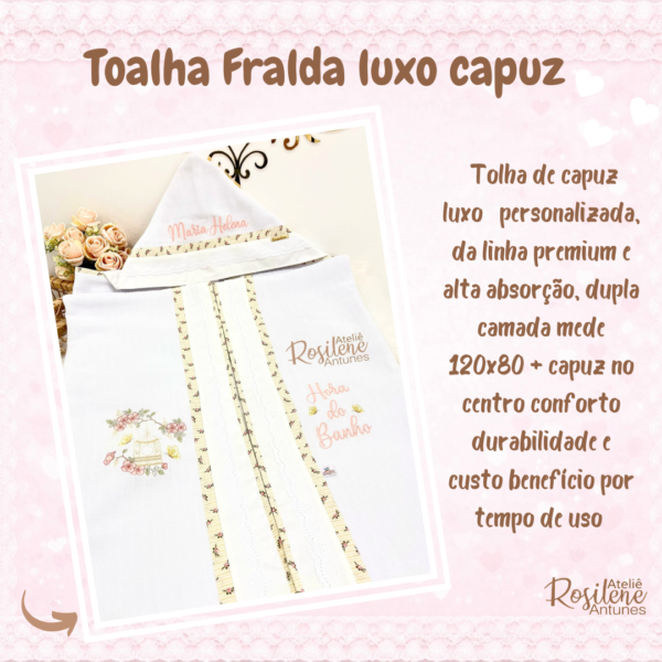 Toalha Fralda Luxo