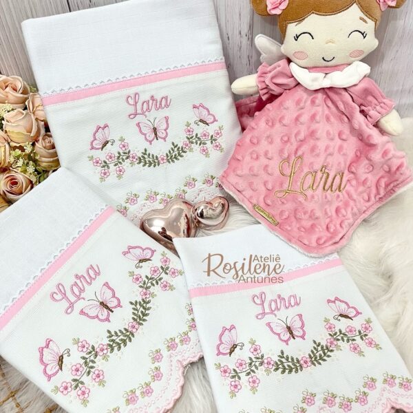 Kit Lara kit fraldas + naninha anjinha