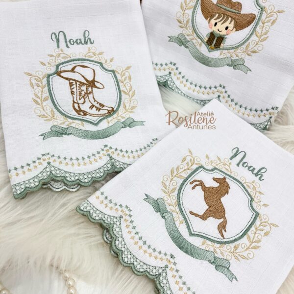 Kit fraldas passeio, ombro e boca