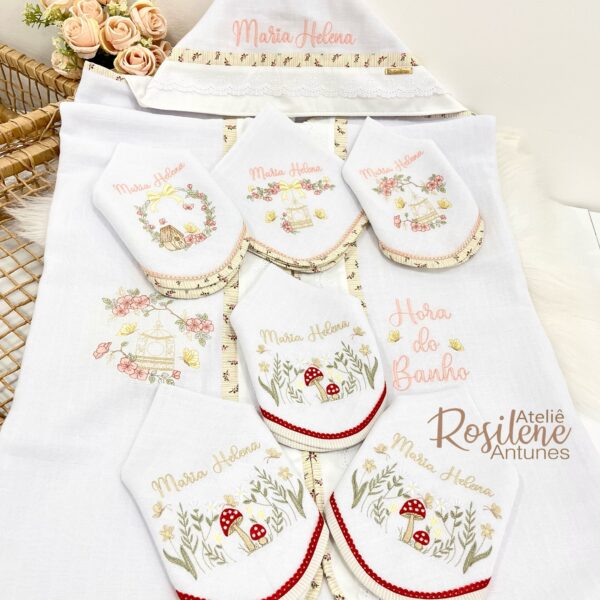 Kit Fraldas boca e toalha luxo