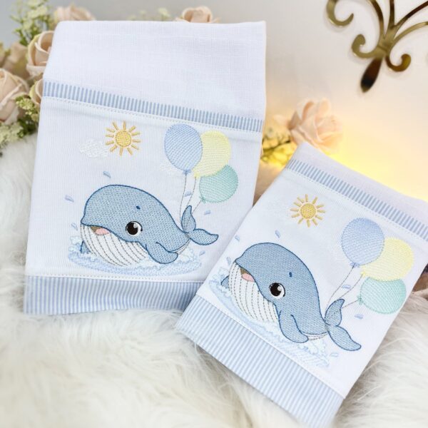 Kit de 2 boca baleinha fofinha