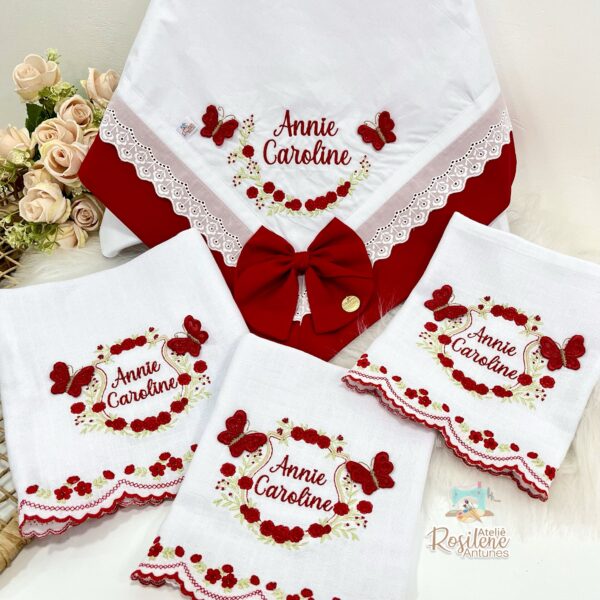 Kit Annie manta lisa e kit fraldas